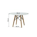 Ver imagem 3 de Mesa e Cadeiras Conjunto para Brinquedoteca Infantil Tampo 68cm Redondo Branco 4 Cadeiras Azul