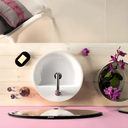 Ver imagem 2 de Cuba para Banheiro Kohler Vox Petit de Sobrepor Redonda com Mesa e Furo Branca 28743br-1-0