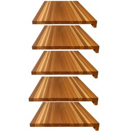 Kit 5 Tábuas de Madeira Teca em L Encaixe Preparo Corte Massas Pães Carnes Legumes Zanline - 1