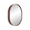 Ver imagem 2 de Espelho Decorativo Oval Para Banheiro Sala Com Moldura Rosa 50x40cm