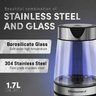 Elite Gourmet Chaleira Elétrica de Vidro sem Fio 1.7l com Led Azul (inox) - 5