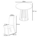 Ver imagem 3 de Mesa de Jantar 4 Lugares Valerina Mel/ Blonde/pastel - Viero Móveis