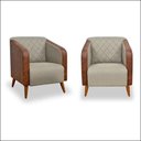 Ver imagem 1 de Kit 2 Poltronas Cadeira Decorativa Silmara Luxo Composê para Sala de Estar Escritório Recepção
