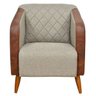 Kit 2 Poltronas Cadeira Decorativa Silmara Luxo Composê para Sala Estar Escritório Espera Recepção - 2