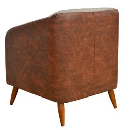 Kit 2 Poltronas Cadeira Decorativa Silmara Luxo Composê para Sala Estar Escritório Espera Recepção - 4