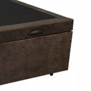 Ver imagem 3 de Base Box Baú Casal Santo Box Suede Marrom 47x138x188