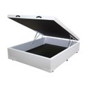 Ver imagem 2 de Base Box Baú Viúva Santo Box Sintético Branco 47x128x188