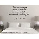 Ver imagem 1 de Adesivo de Parede Frase Versículo Isaias 41:20:80 X 53 Cm