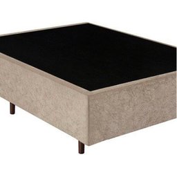 Base Box Viúva Santo Box Suede Bege 40x128x188 - 2 Base Box Viúva Santo Box Suede Bege 40x128x188 - 2