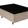 Base Box Viúva Santo Box Suede Bege 40x128x188 - 2