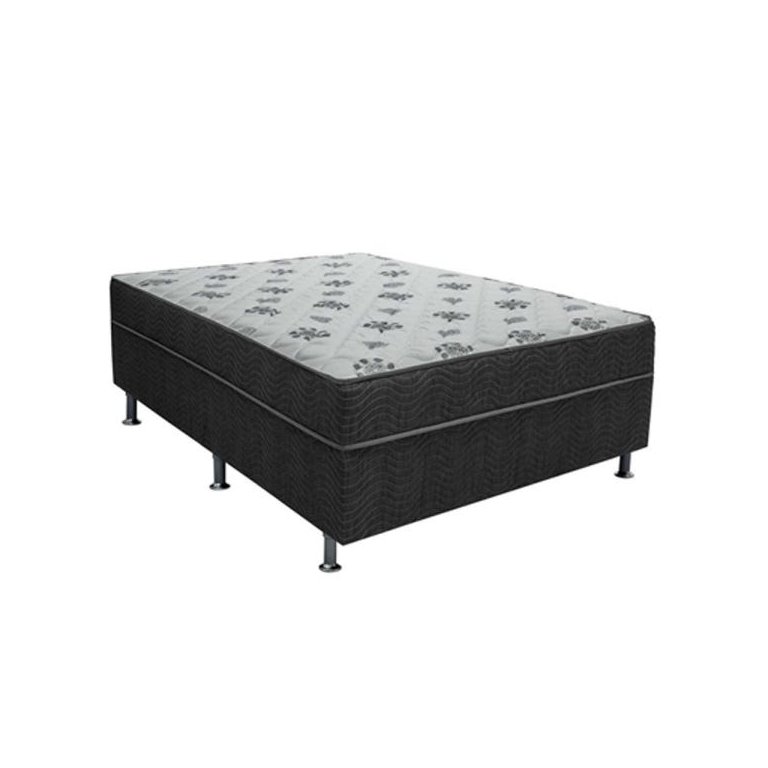 Cama Box Conjugado Casal Santo Box Espuma D23 Ortopédica 56x138x188