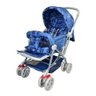 Carrinho Bebê Vira Berço Azul Menino Com Alça Reversível Cb:Azul - 1