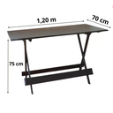 Ver imagem 5 de Conjunto Dobrável 120x70 com 4 Cadeiras Estofadas Azul