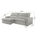 Ver imagem 6 de Sofá Filadélfia Veludo 2 Módulos 120cm B25cm Meu Sofá Online