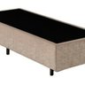 Base Box Solteiro Santo Box Suede Bege 40x78x188 - 2
