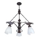 Ver imagem 1 de Lustre Rústico Envelhecido 3 Lâmpadas 503e