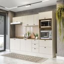 Ver imagem 1 de Cozinha Completa 270cm com Torre Quente Off White Branco Yescasa