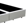 Base Box King Bipartido Santo Box Sintético Branco 40x192x203 - 2