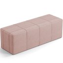 Ver imagem 1 de Puff Decorativo Living Sala de Estar 160 cm Roma W01 Linho Rosê - Lyam Lyam Decor