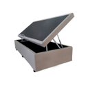 Ver imagem 1 de Base Box Baú Solteiro Santo Box Sintético Bege 47x88x188