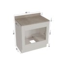 Ver imagem 2 de Balcão para Forno de Embutir 80cm Arizona CabeCasa MadeiraOriginals Branco