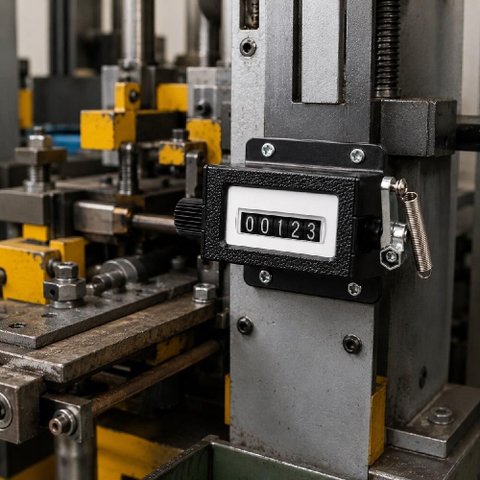 Contador Manual 5 Digitos Mecanico Industrial Producao Costura Controle Voltas Maquinas