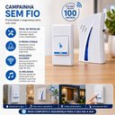 Ver imagem 5 de Campainha sem Fio Residencial Comercial 32 Toques Wireless Longo Alcance para Casa Escritório