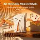 Ver imagem 4 de Campainha sem Fio Residencial Comercial 32 Toques Wireless Longo Alcance para Casa Escritório