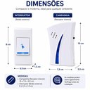 Ver imagem 7 de Campainha sem Fio Residencial Comercial 32 Toques Wireless Longo Alcance para Casa Escritório