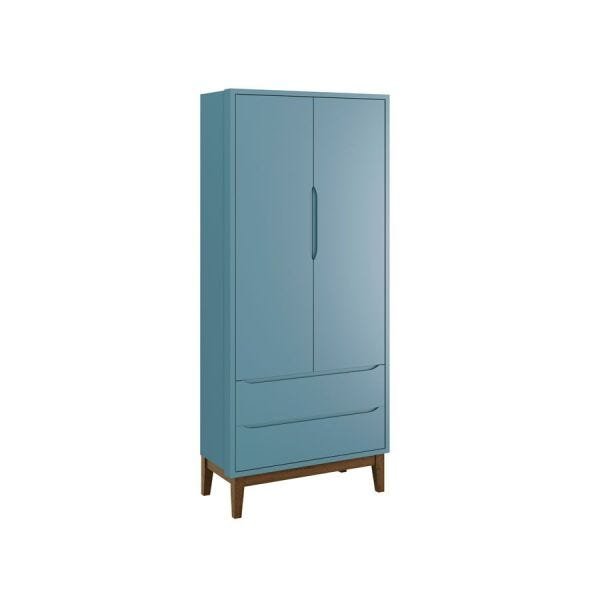 Guarda-Roupa 2 Portas Classic Azul Fosco - Reller