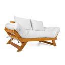 Ver imagem 4 de Sofá Japão Futon Acquablock Madeira Nobre Natural - Branco Off