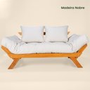 Ver imagem 1 de Sofá Japão Futon Acquablock Madeira Nobre Natural - Branco Off