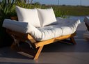 Ver imagem 2 de Sofá Japão Futon Acquablock Madeira Nobre Natural - Branco Off