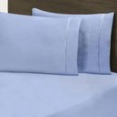 Ver imagem 1 de Jogo de Cama Solteiro Ponto Palito 140 Fios 2 Peças Valle Azul