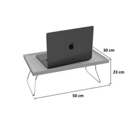 Bandeja Multiuso com Suporte para Notebook Bisart Decor:Laca Vermelho - 3