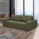 Ver imagem 1 de Sofá Decorativo Agatha 2 Lugares Sala de Estar 150cm Pés em Madeira Couro Fendi G88 - Gran Belo
