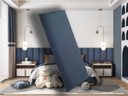 Ver imagem 2 de Kit 8 Placas Cabeceira Estofada para Cama Queen - Módulo 20 Cm X 60 Cm:azul