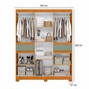 Ver imagem 3 de Guarda Roupa Olímpia 10 Portas e 2 Gavetas - Cinamomo Sálvia - Albatroz