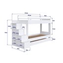 Ver imagem 4 de Triliche Infantil pra Quarto com Escadas e Estante 231,8 Cm Cor:branco