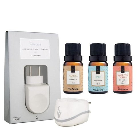 Kit Aromatizador Via Aroma com 03 Essências 10 Ml