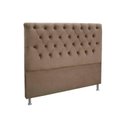 Ver imagem 1 de Cabeceira Cama Box Estofada Queen Queen Embaixatriz Plus Suede Marrom - Simbal