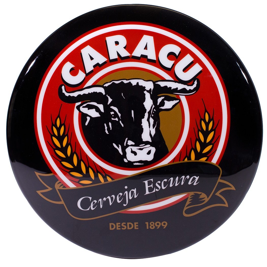 Luminoso de Parede Cerveja Caracu Retrô Vintage para Bar, Garagem, Churrasqueira, Espaço Gourmet