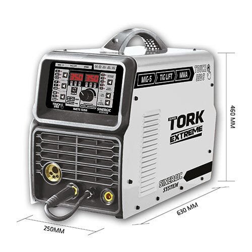 Inversora Tork 350 Amperes MultiFuncão (Mig/mma/Tig) -3x - 220V - 1