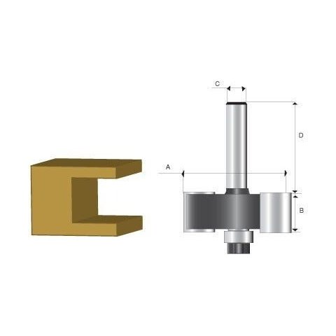 Fresa Makita P/rebaixo C/rolamento Ht 1/4pol