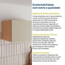 Ver imagem 7 de Armário Aéreo Planejado 1 Porta Basculante 80cm Aroeira CabeCasa MadeiraOriginals Cinza/Sereno/Cedro