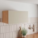 Ver imagem 1 de Armário Aéreo Planejado 1 Porta Basculante 80cm Aroeira CabeCasa MadeiraOriginals Cinza/Sereno/Cedro