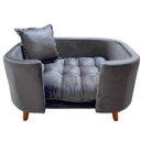 Ver imagem 3 de Sofá Caminha Grande Porte Pet Luxo em Sued Premium:cinza