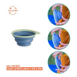 Kit 2 Comedouro Bebedouro Retrátil Bowl Pet Portátil Tigela - 3