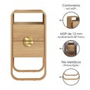 Ver imagem 4 de Kit 2 Mesas de Cabeceira Luna 30 Cm Pes Metalicos Hanover Dourado Artesano