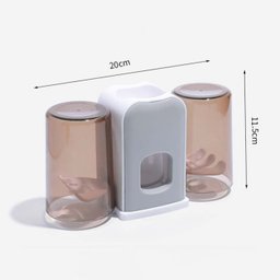 Dispenser Aplicador Creme Dental Suporte 4 Escovas - 2